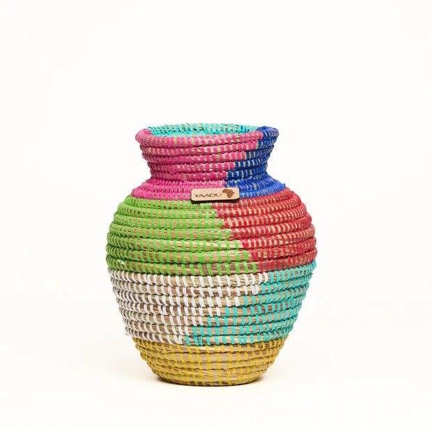Imani - afrikanische Vase handgeflochten