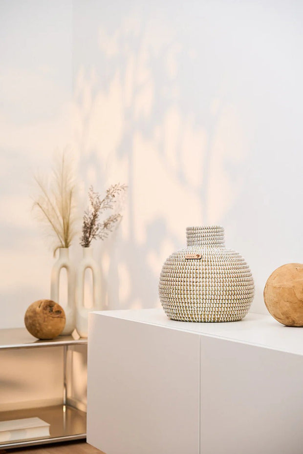 Mosi - afrikanische Vase Handgeflochten