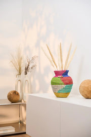 Imani - afrikanische Vase handgeflochten