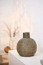 Amari - afrikanische Vase handgeflochten