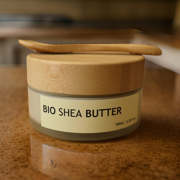Bio Shea Butter im Bambustiegel - in 3 Größen - 20ml - 50ml - 100ml - Marulaglow®