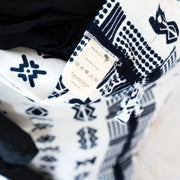XXL Wäschesack Herero (schwarz-weiss) – 85 x 75 cm – aus 100% Baumwolle – in Afrika hergestellt - Marulaglow®