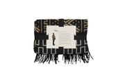 Kuschlige afrikanische Decke – Sikasso – Afrika Musterdecke Braun/Schwarz – Luxuriöse gewebte Decke – 180 x 140 cm - Marulaglow®