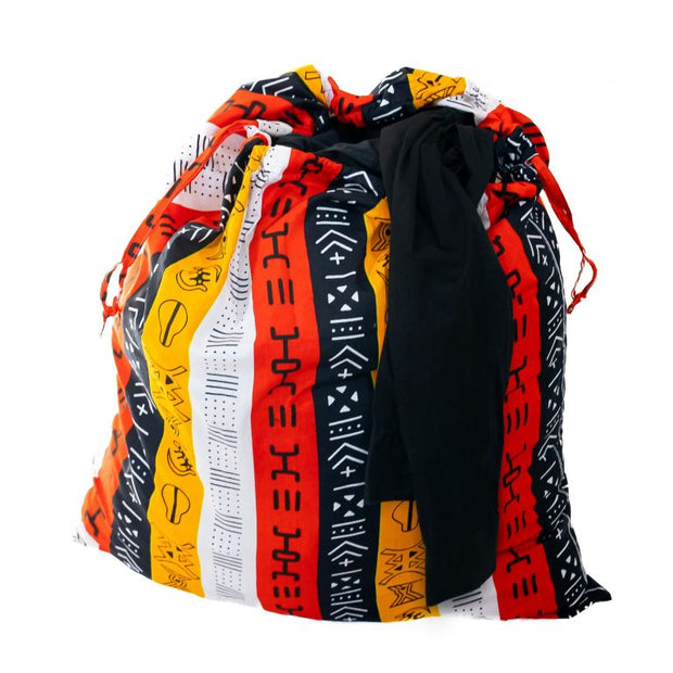 XXL Wäschesack Kesso (bunt) – 85 x 75 cm – aus 100% Baumwolle – in Afrika hergestellt - Marulaglow®